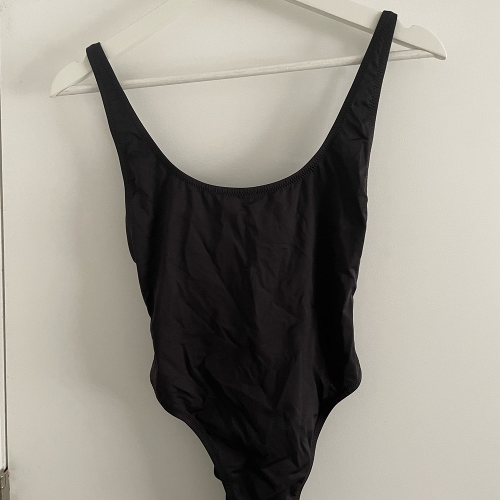 SKIMS Elegant Black Bodysuit